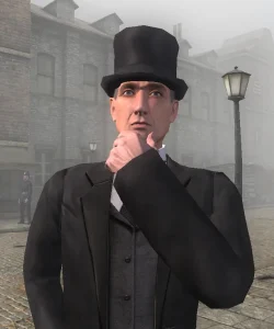 Logotipo de Sherlock Holmes contra Jack el Destripador