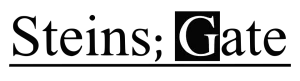 Logotipo de Steins;Gate